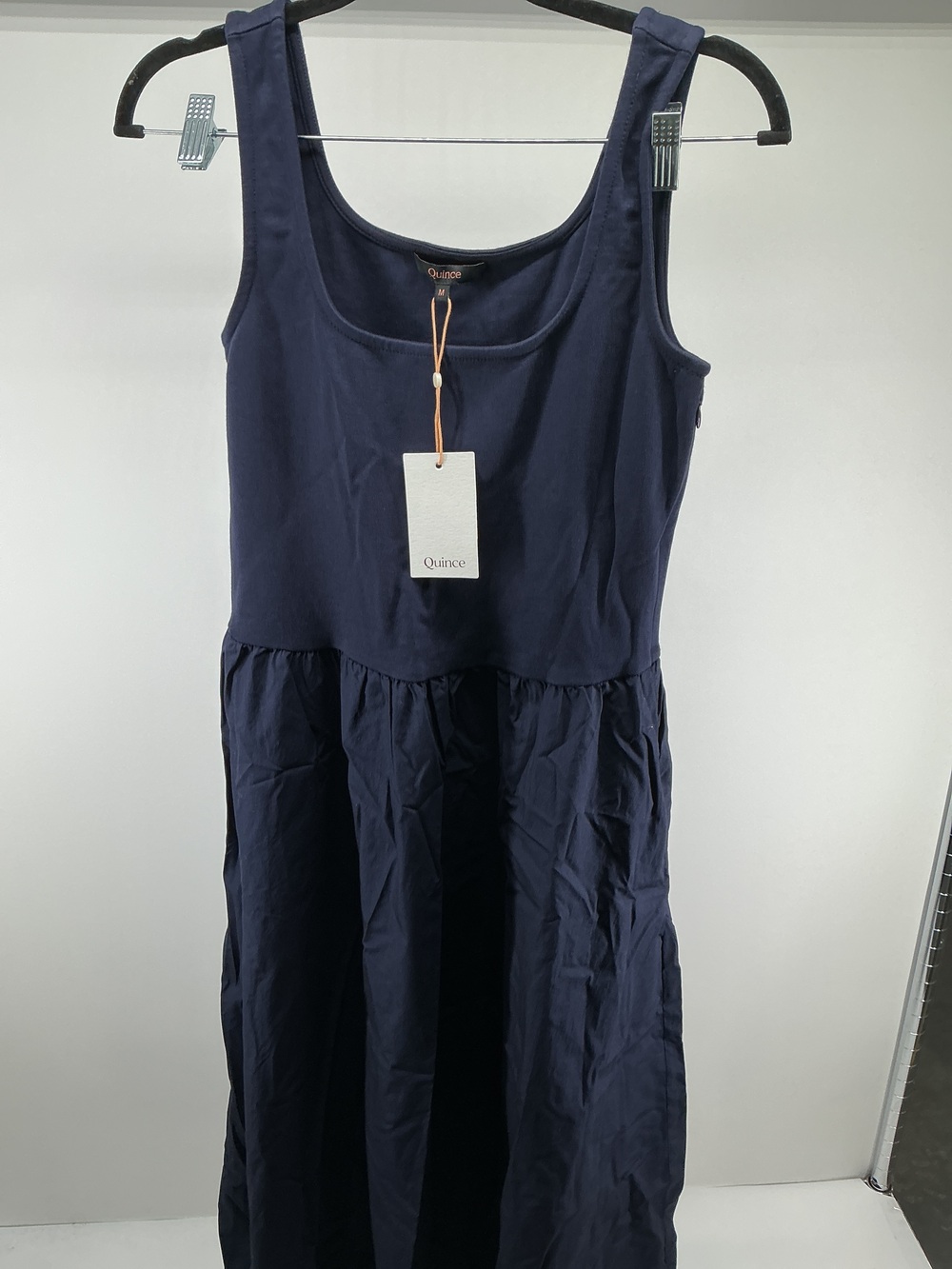 Cotton Mixed Media Tank Dress